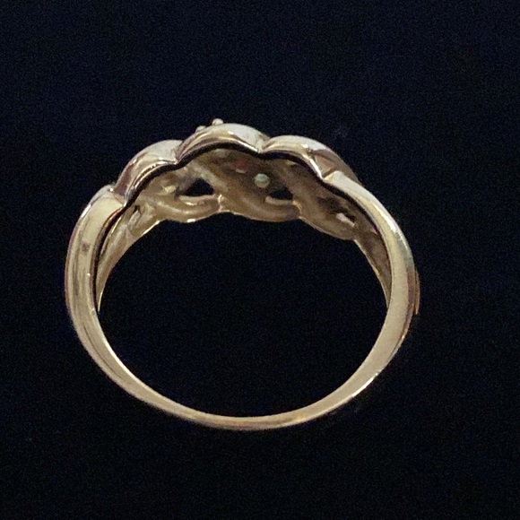 Multicolored Rhinestone Brass Ring - Picture 4 of 7